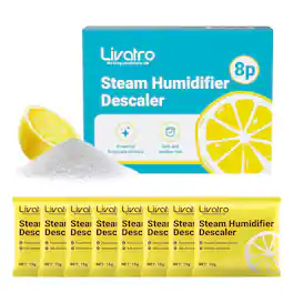 Livatro - Citric Acid Cleaning – 8 Individually Wrapped Descalers for Humidifiers, Kettles & Distillers | Powerful Anti‑Limescale