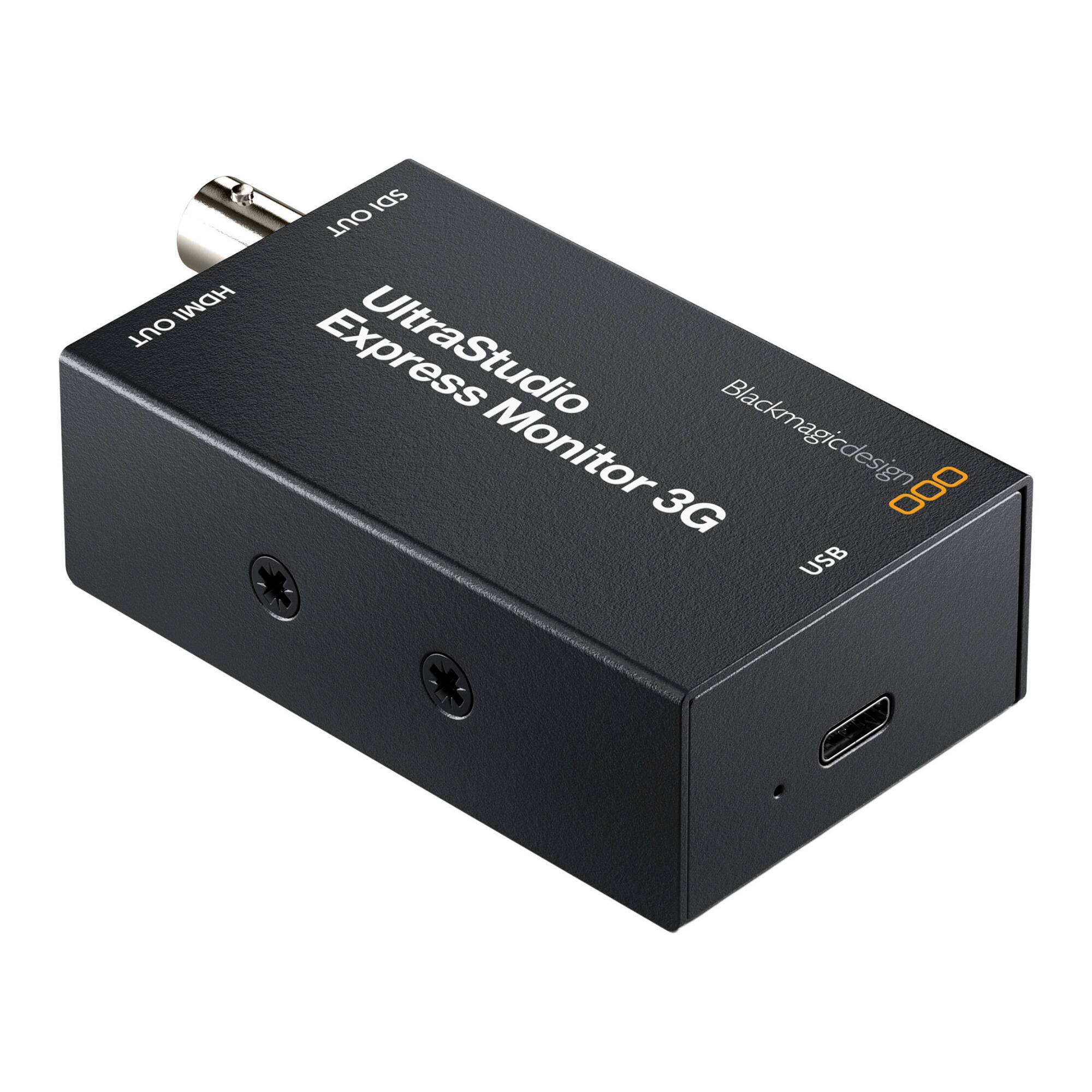 OUT HDMI  
SDI OUT  
Express  
Blackmagicdesign  
Monitor 3G  
USB