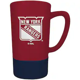 Great American Products - New York Rangers Team Logo 16oz. Laser Etched Jump Mug - Multicolor
