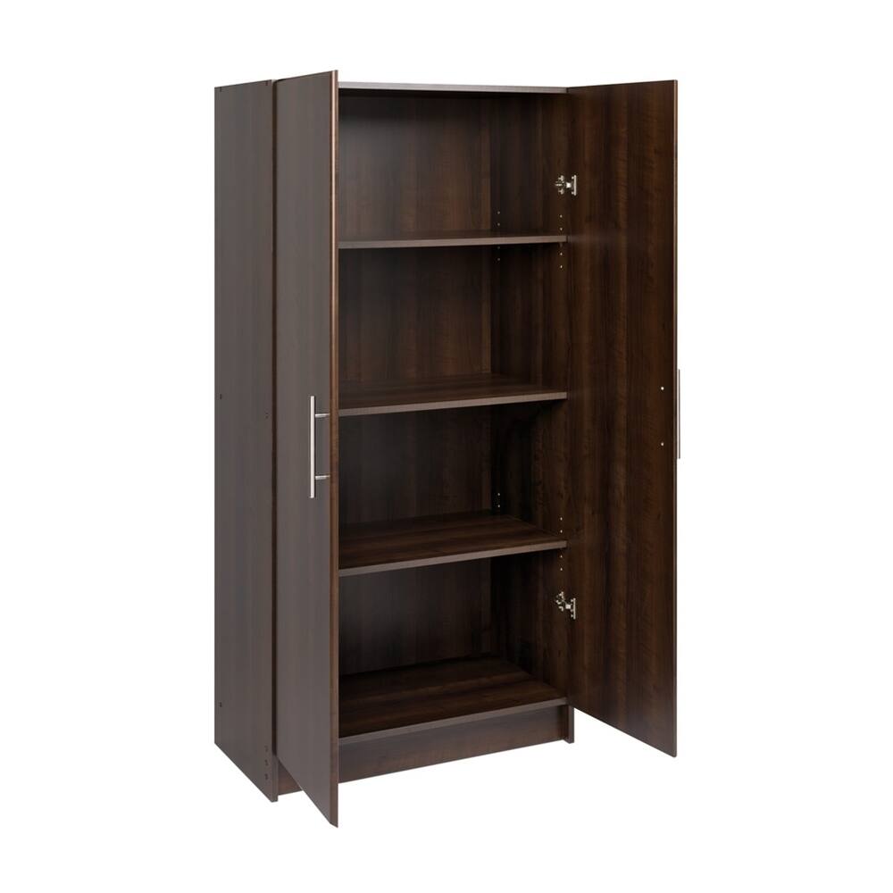 Angle. Prepac - Espresso Elite 32" Storage Cabinet - Espresso.