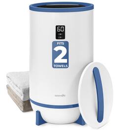 SereneLife - Towel Warmer Bucket Style - Portable Blanket Heater for Spa and Bathroom - Blue