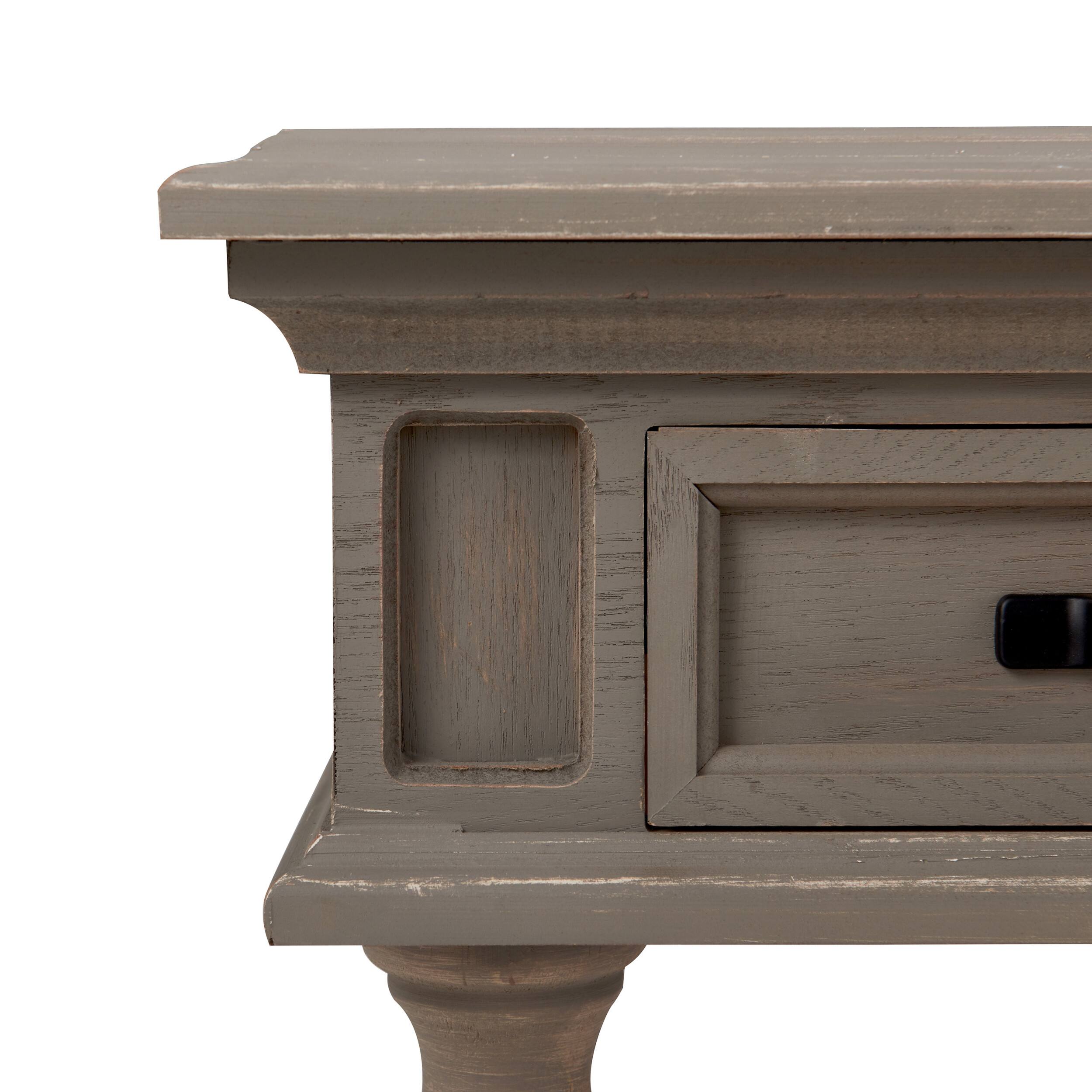 Alt View 16. Finch - Cassatt 1 Drawer Side Table - Gray.