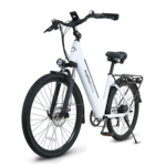 Jupiter Bikes - Cruise Step Through eBike w/ 20 mph Max Speed & 50 Miles Range - Universal Size - UL Certified, USA Service and Support - White