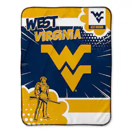Chad & Jake - West Virginia Mountaineers 30" x 40" Comic Theme Baby Blanket - Multicolor