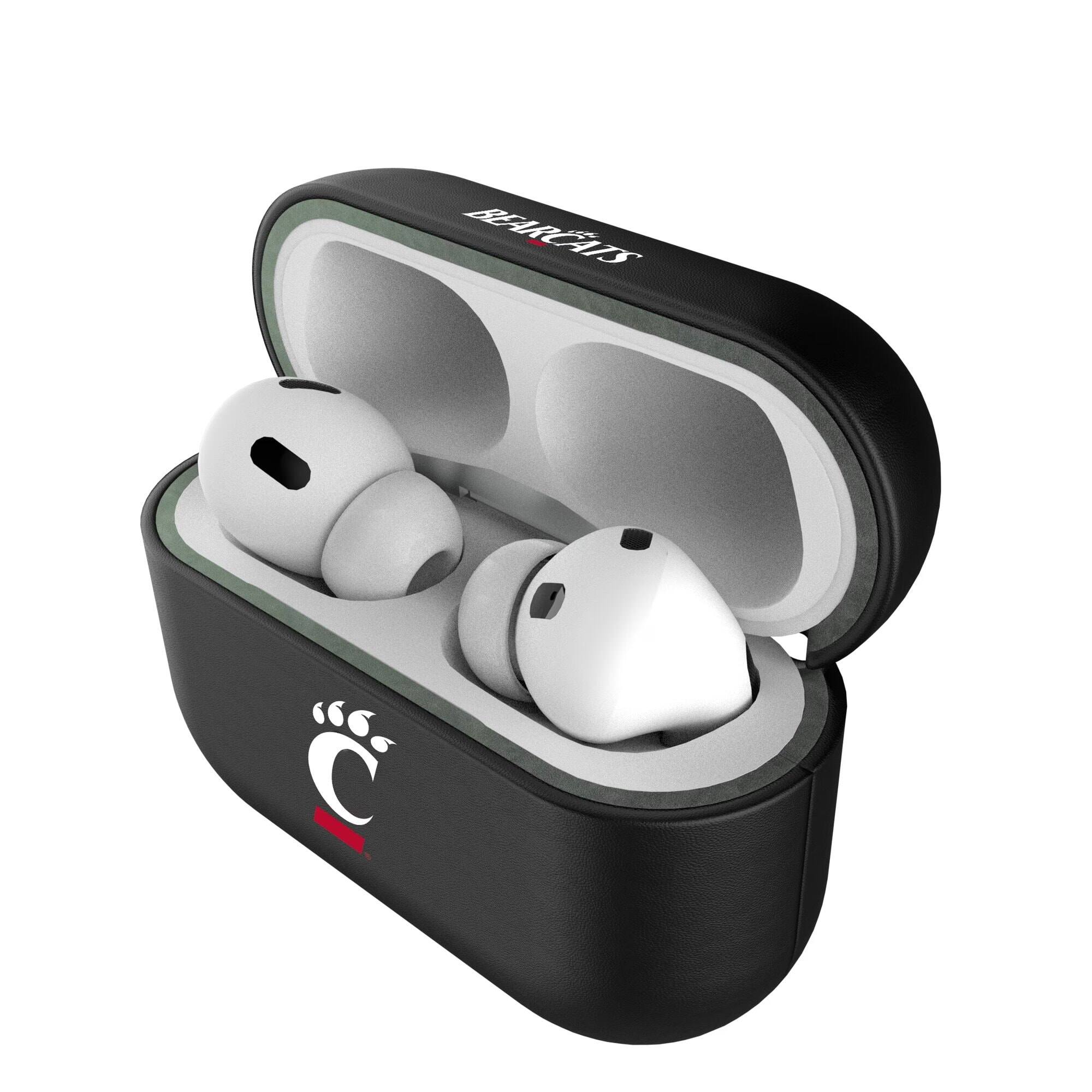 Alt View 3. Keyscaper - Cincinnati Bearcats Cincinnati Bearcats Insignia 1st Gen AirPods Pro Case Cover - Black.