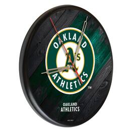 Holland Bar Stool Co. - Oakland Athletics 13" Solid Wood Clock - Multicolor