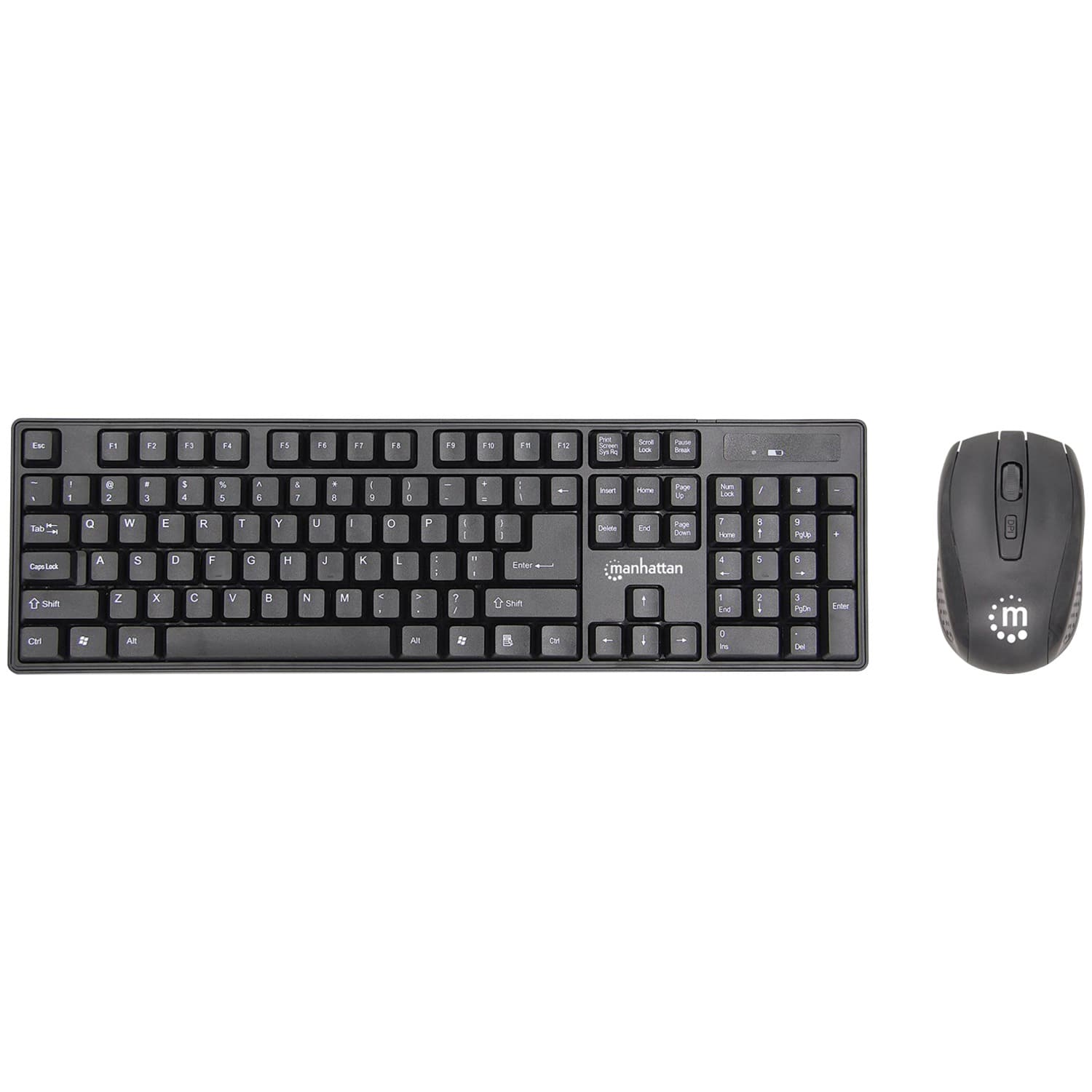 Manhattan - Wireless Keyboard and Optical Mouse Set - Black