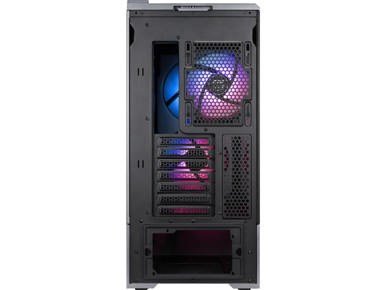 Alt View 5. MSI - MSI MPG VIXTA 300R AIRFLOW PZ Mid-Tower ATX Case - Mesh Front, Dual 160mm Fans, 360mm Radiator, 420mm GPU - Black - Black.