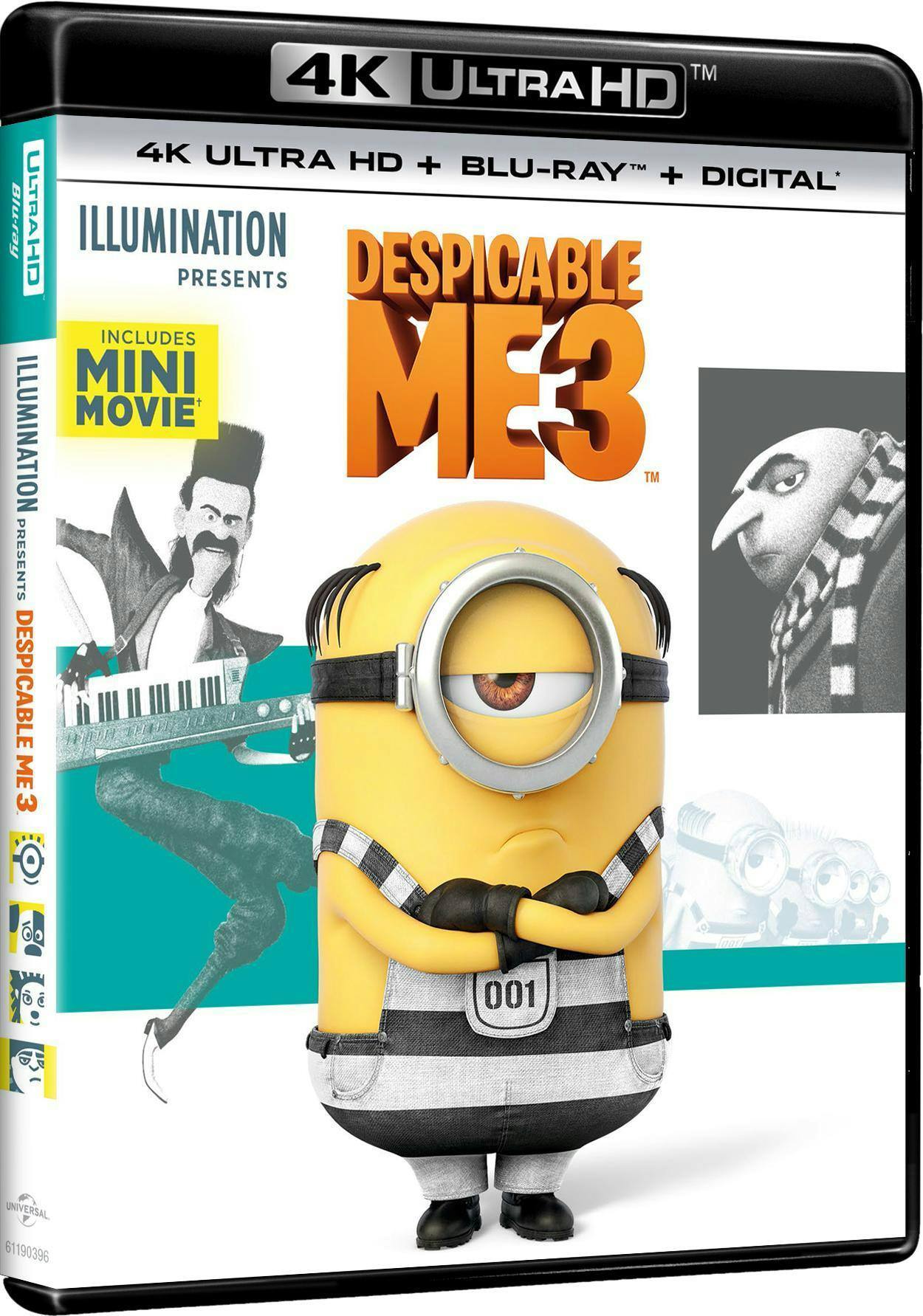 Angle. Despicable Me 3   - 4K Blu-Ray.