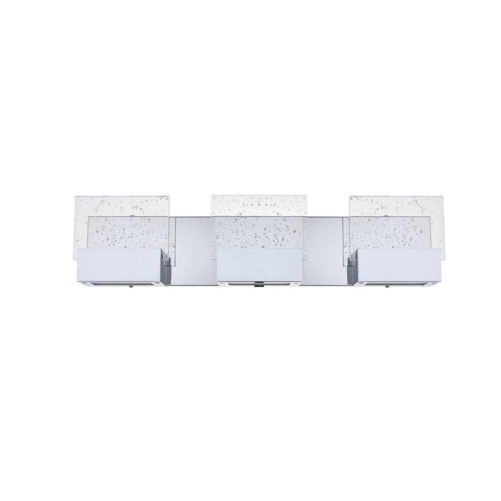 Alt View 7. Elegant Lighting - Pollux 3 Light Chrome Led Wall Sconce - Chrome.