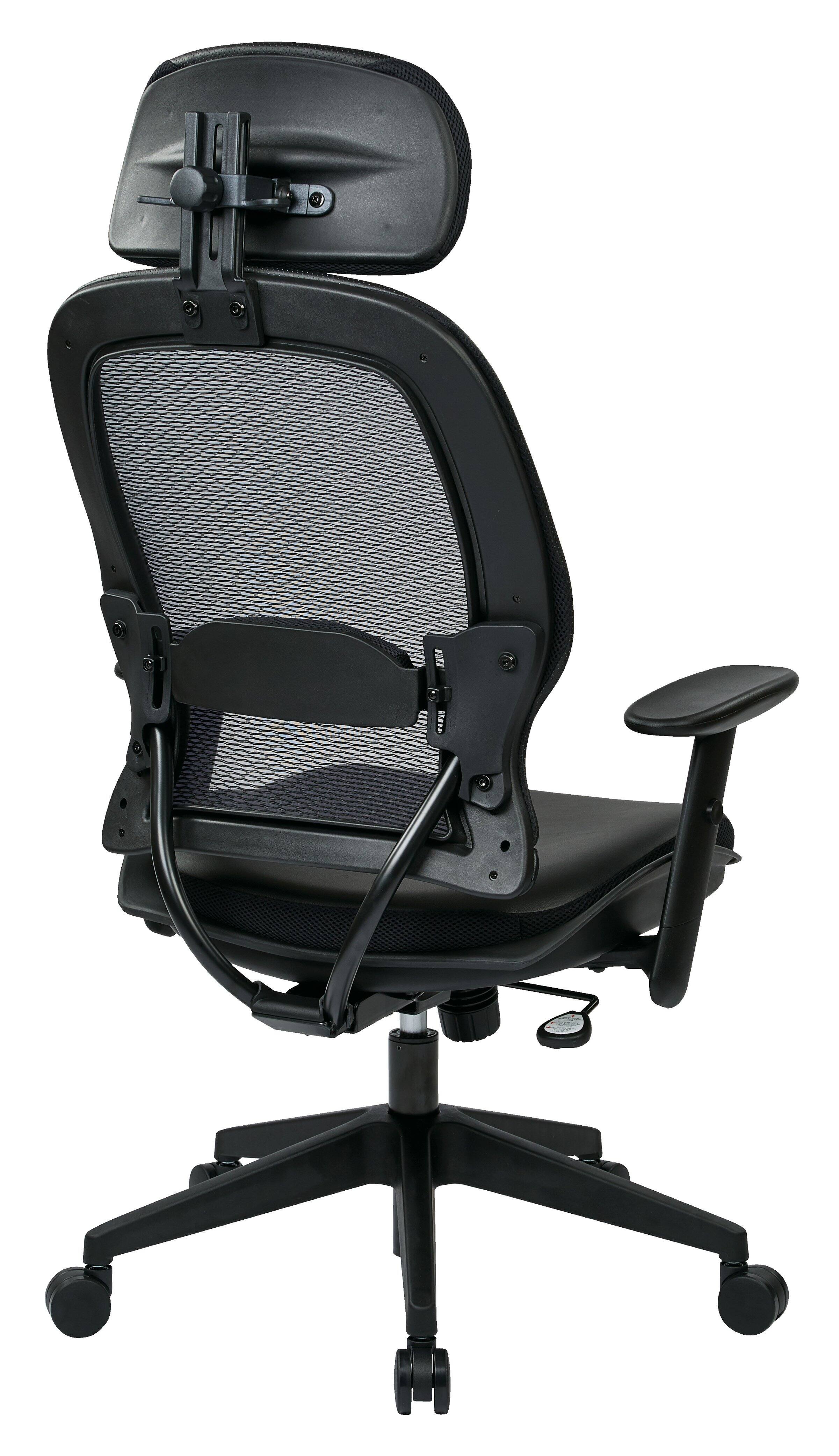 Back. Office Star Products - Professional Air Grid® Chair - Black.