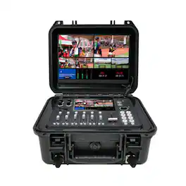 RGBlink - mini-mx All-In-One Streaming Video Mixer Kit 2 with 13.3" Display and Case, Black