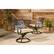 Alt View 20. Hanover - Montclair 5-Piece Patio Dining Set with 4 Swivel Rockers and a 40-Inch Square Table - Tan/Brown.