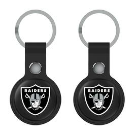 Keyscaper - Las Vegas Raiders Two-Pack AirTag Holders - No Size - Black