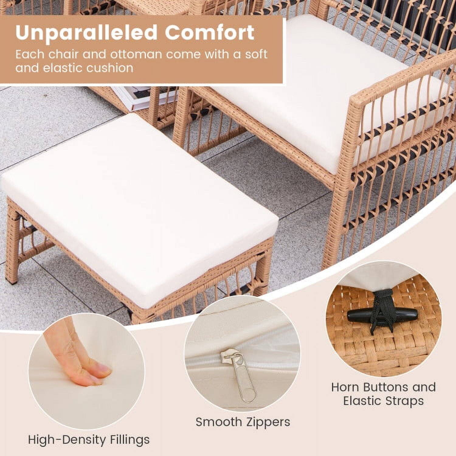 Unparalleled Comfort  
Each chair and ottoman come with a soft and elastic cushion

- High-Density Fillings
- Smooth Zippers
- Horn Buttons and Elastic Straps