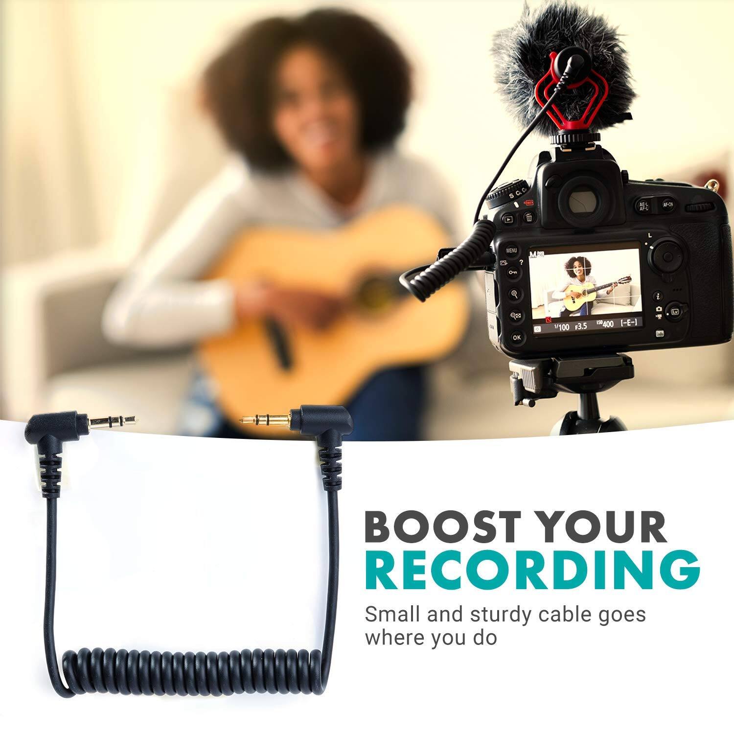 BOOST YOUR RECORDING  
Small and sturdy cable goes where you do