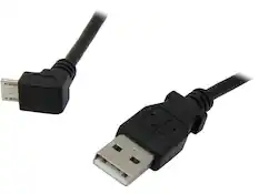 Front. StarTech.com - StarTech USBAUB2MU 2m Micro USB Cable - A to Up Angle Micro B.