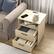 Angle. Kadyn - Kadyn Wood Nightstand With Charging Station, Bedside Table With 2 Drawers, Bedroom, Light Brown - Light Brown.
