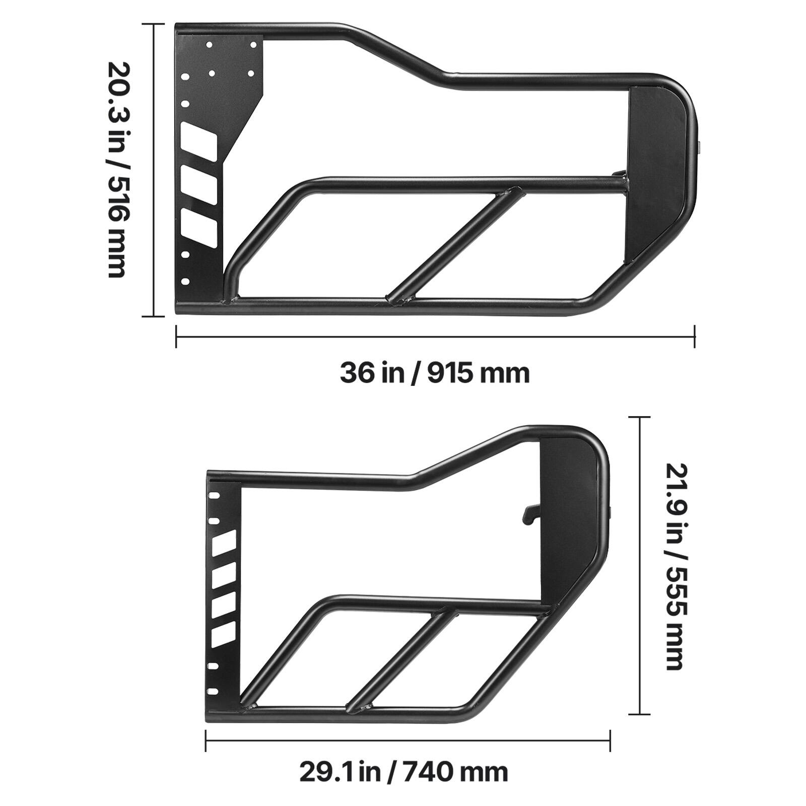 20.3 in / 516 mm  
36 in / 915 mm  
21.9 in / 555 mm  
29.1 in / 740 mm