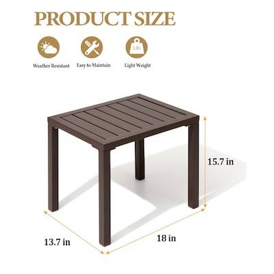 PRODUCT SIZE

Weather Resistant
Easy to Maintain
Light Weight

15.7 in
13.7 in
18 in