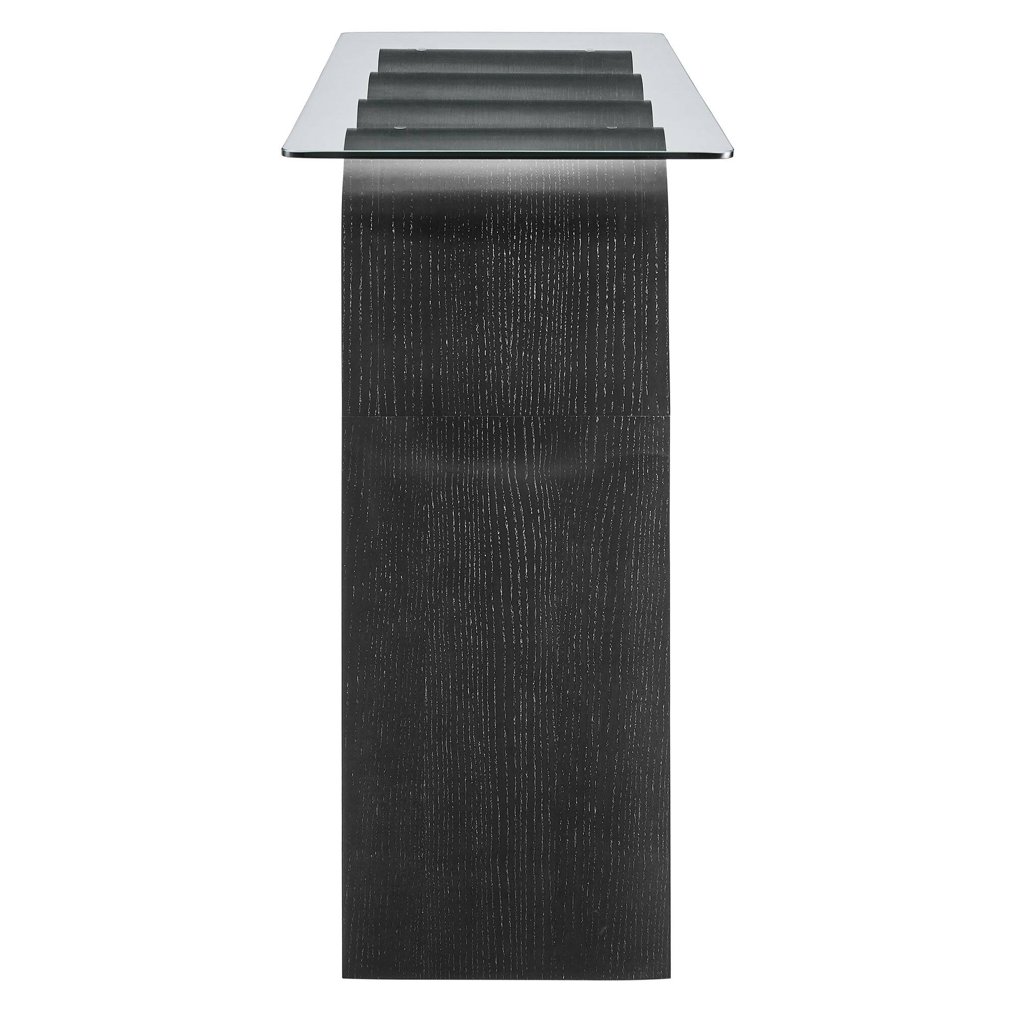 Alt View 2. Modway - Ondine Glass Top 50" Console Table by Modway - Black.
