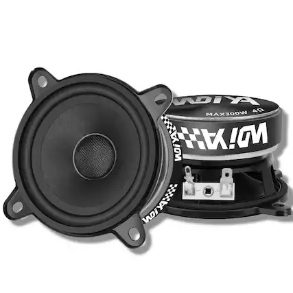 The text on the image can be grouped and corrected as follows:
- "MAX300W 4Ω"
- "WIDIYA"
- "WIDIYA"