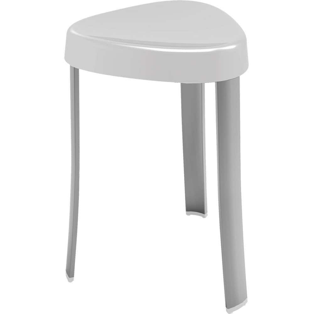 JETRANSPORT - Products 70060 Spa Seat Shower Stool With Rust Proof Aluminum White 15.25" X 18" Plastic AluminumLarge - White & Aluminum Shower Seat