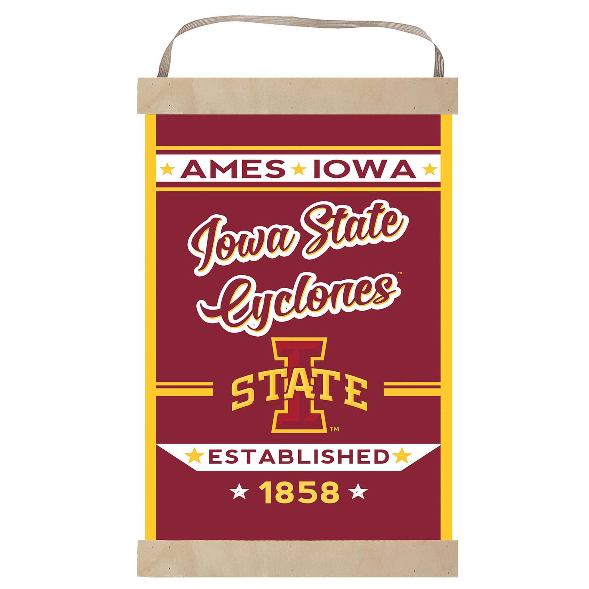 AMES IOWA  
Iowa State Cyclones  
STATE  
ESTABLISHED 1858