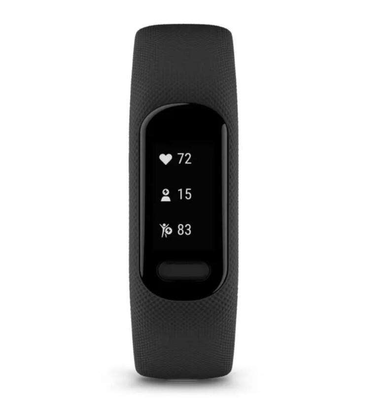 Alt View 2. Garmin - Garmin vívosmart 5, Fitness Tracker, Black, USB3.0 to type-c female adapter - Black.