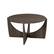 Angle. Walker Edison - Contemporary Arch-Base Round Coffee Table - Cerused Ash.