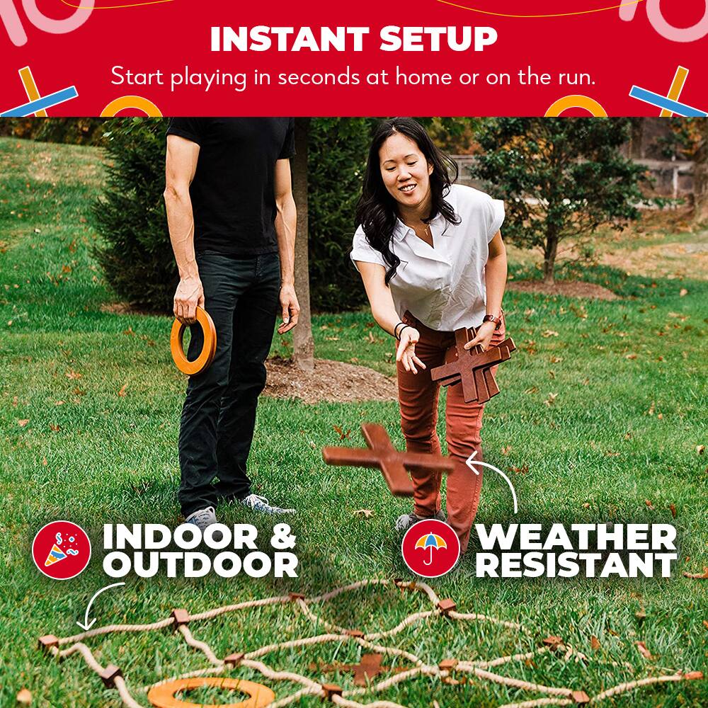 **INSTANT SETUP**  
Start playing in seconds at home or on the run.

**INDOOR & OUTDOOR**  
Weather Resistant