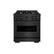 Front. ZLINE - 30" Classic Gas Range w/ 4 Burners & Convection Oven in Black Stainless Steel (CGRB-30) - Black Stainless Steel.