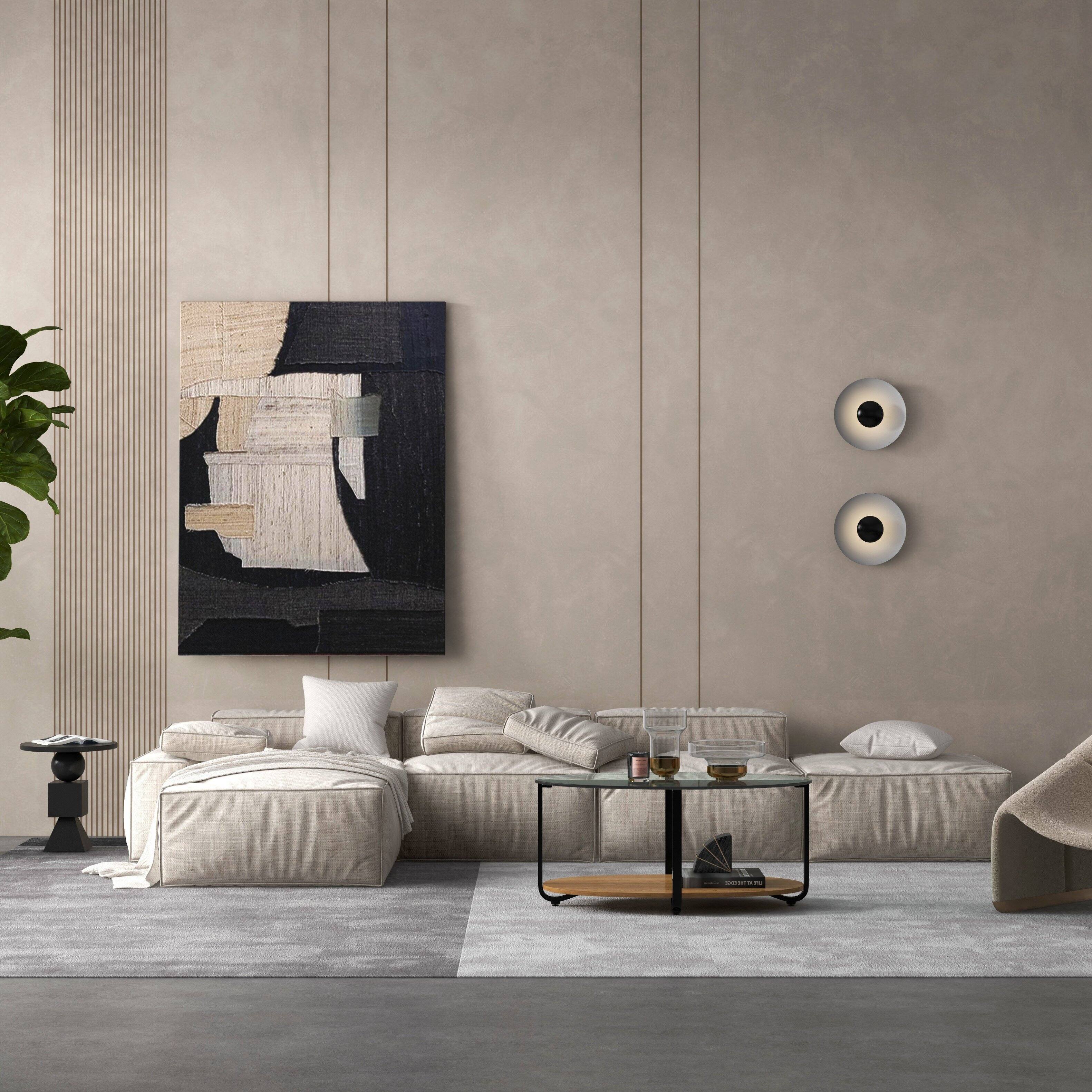 Alt View 2. Gymax - Gymax Glass-Top Coffee Table 2-Tier Modern Oval Side Sofa Table w/ Storage Shelf - Brown.