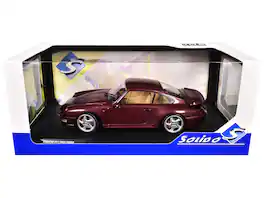 1997 Porsche 911 (993) Turbo Arena 1/18 Diecast Model Car by Solido - Red Metallic