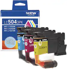 brother
at your side
LC504 3PK
MFC-J1355DW
MFC-J1365DW
MFC-J1367DW
VALUE PACK
PAQUET ECONOMIQUE
PAQUETE ECONOMICO
PACOTE ECONOMICO
LC504C
PUSH
POUSSEZ
PUSH
POUSSEZ
LC504M
PUSH
POUSSEZ
PUSH
POUSSEZ
LC504Y
PUSH
POUSSEZ
PUSH
POUSSEZ
