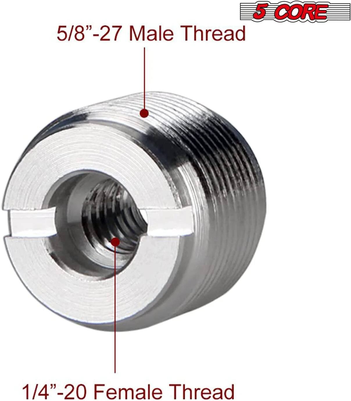 5 CORE
5/8"-27 Male Thread
1/4"-20 Female Thread