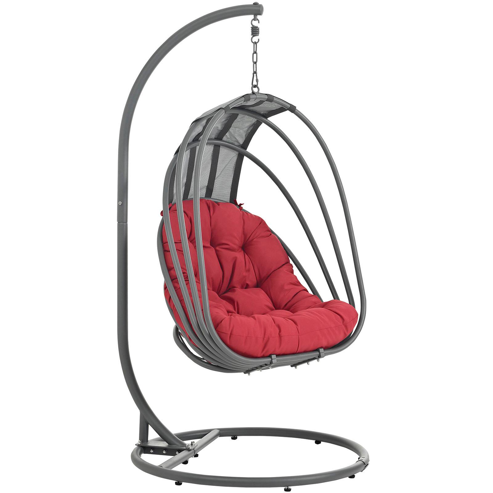 Whisk Outdoor Patio Swing Chair Without Stand by Modway Red EEI-2656 ...