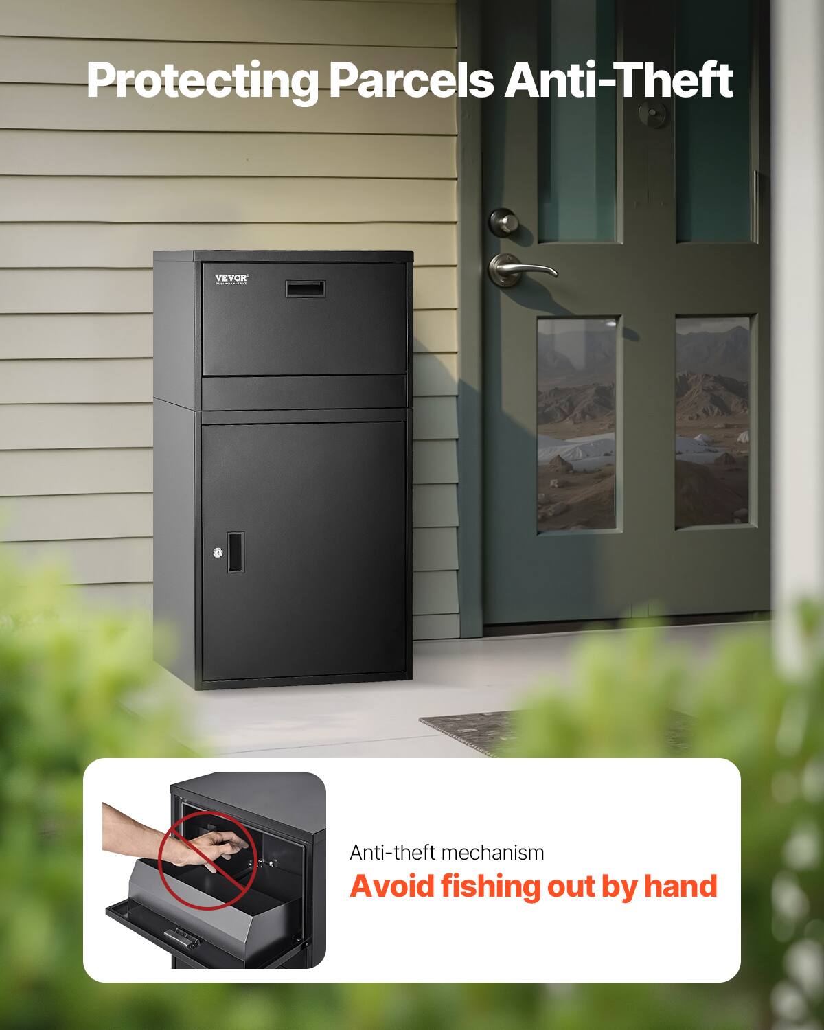 Protecting Parcels Anti-Theft, VEVOR, Anti-theft mechanism, Avoid fishing out by hand