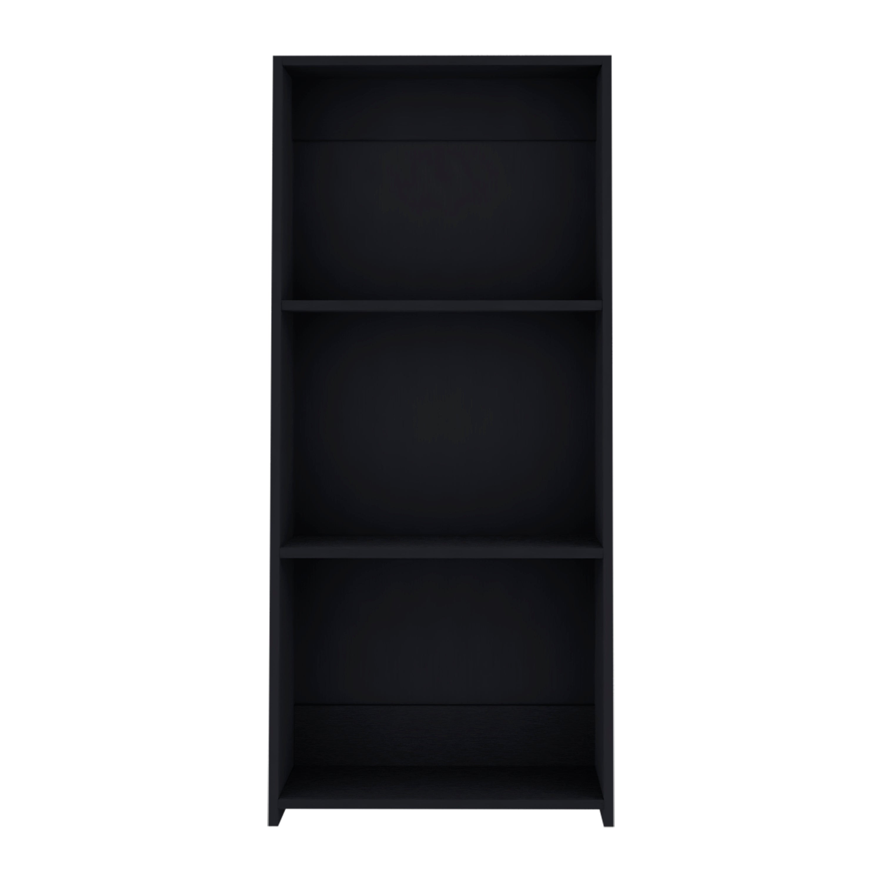 Angle. Depot Eshop - Gakona Bookcase, 3 shelves - Black.