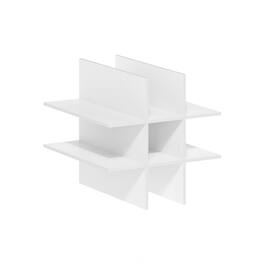 Furinno - Cubicle 9-Compartment Bottle Storage Cube Organizer Insert - White