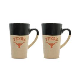 The Fanatic Group - Texas Longhorns 16oz. Two-Pack Ceramic Mug Set - Black