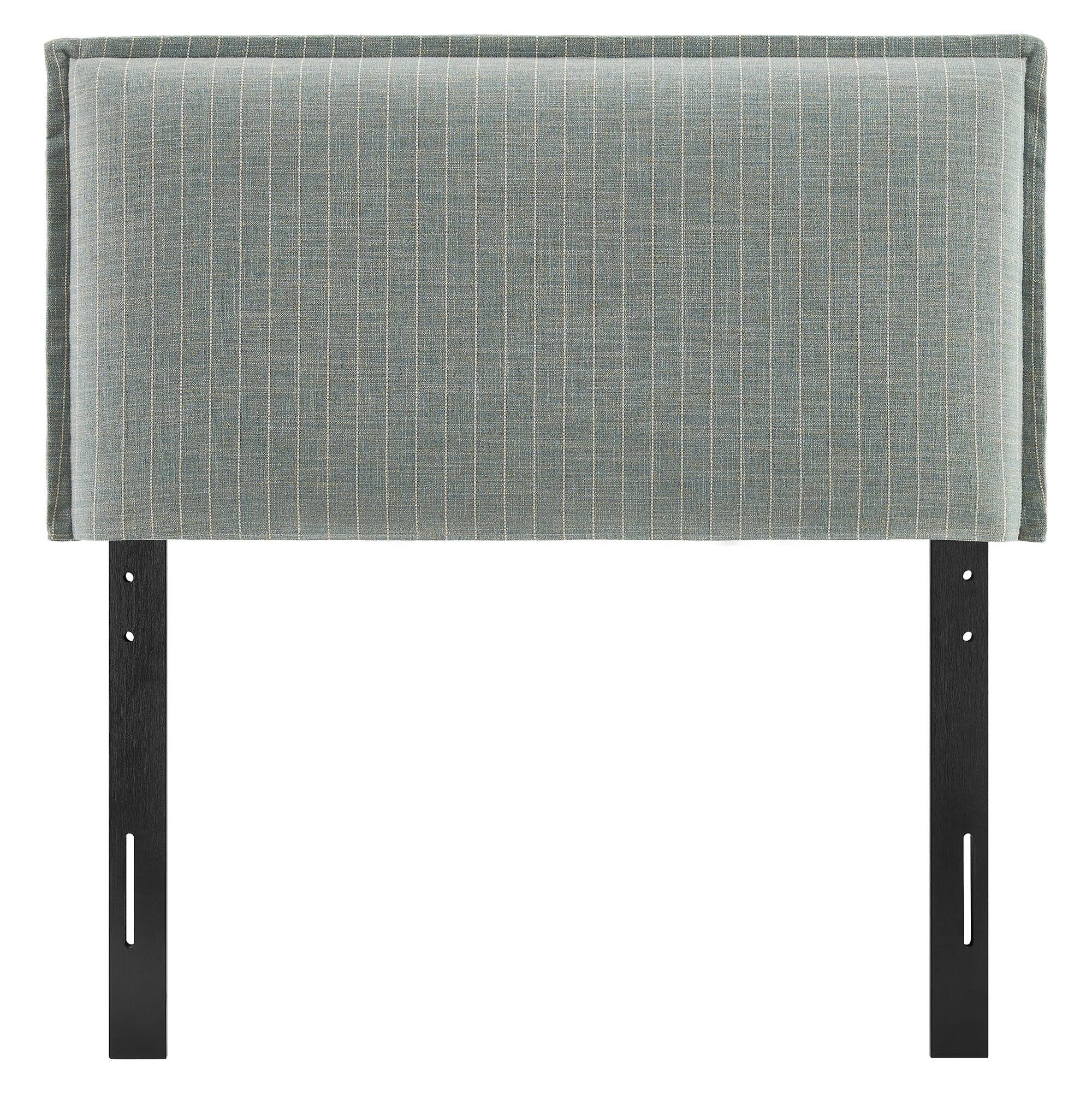 Alt View 2. Modway - Camille Striped Linen Blend Headboard by Modway - Spa Blue Stripe.