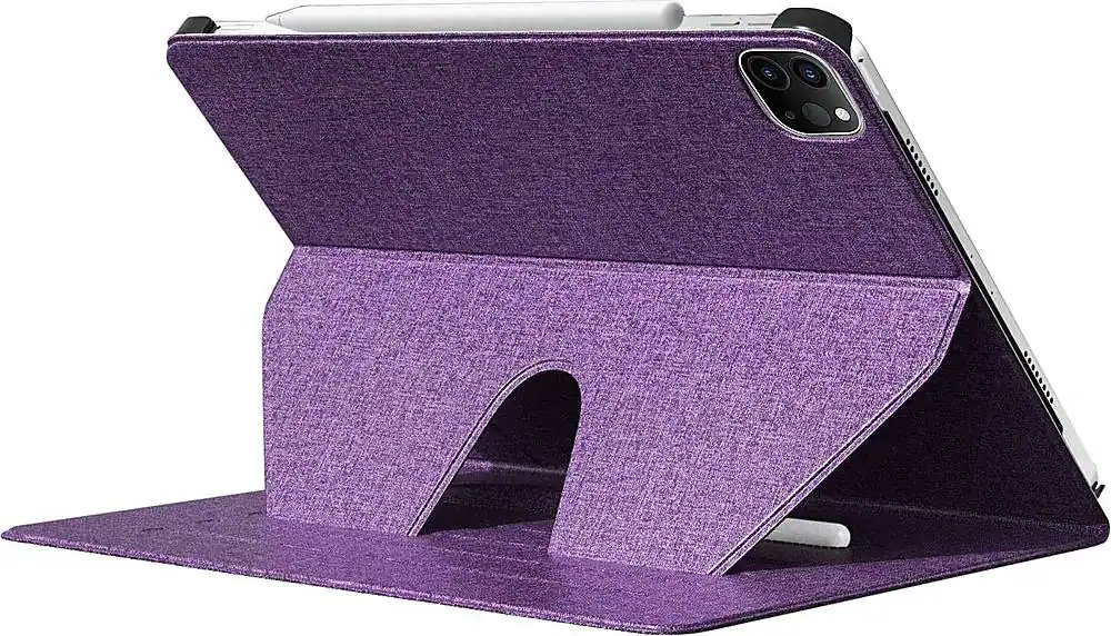 SaharaCase - Indy Series Folio Case for Apple iPad Pro 11" (2nd, 3rd, and 4th Gen), iPad Air 11'' M3/M2 - Purple