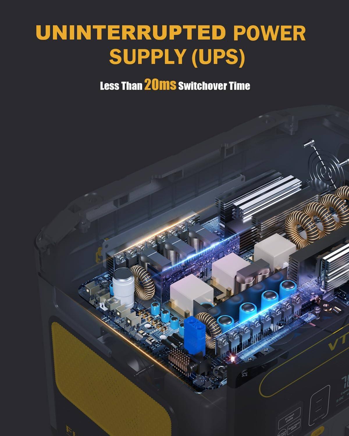 UNINTERRUPTED POWER SUPPLY (UPS)  
Less Than 20ms Switchover Time  
VT 1 " SDC FL - 45 GS