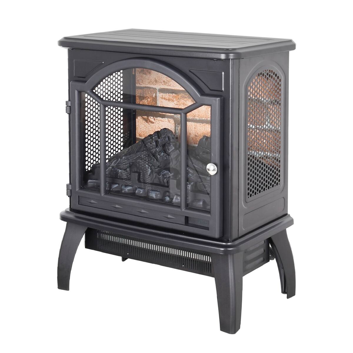 Loheer 18 inch electric fireplace stove Freestanding Infrared Quartz