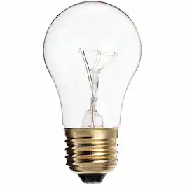 SATCO - A15 Appliance Light Bulb 40 W 130 V AC 120 V AC 225 Warm White E26 Base 2500 Hour 2700K 100 CRI D mable 1 Each