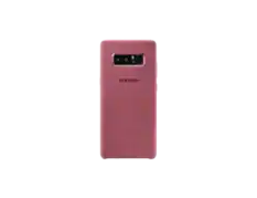 Front. Samsung - Samsung Galaxy Note8 Alcantara Cover I Color: Dark Pink - Dark Pink.