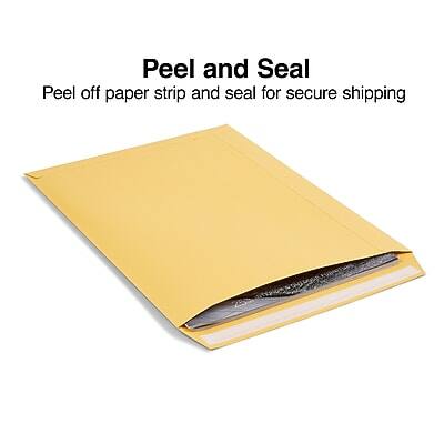 Peel and Seal

Peel off paper strip and seal for secure shipping