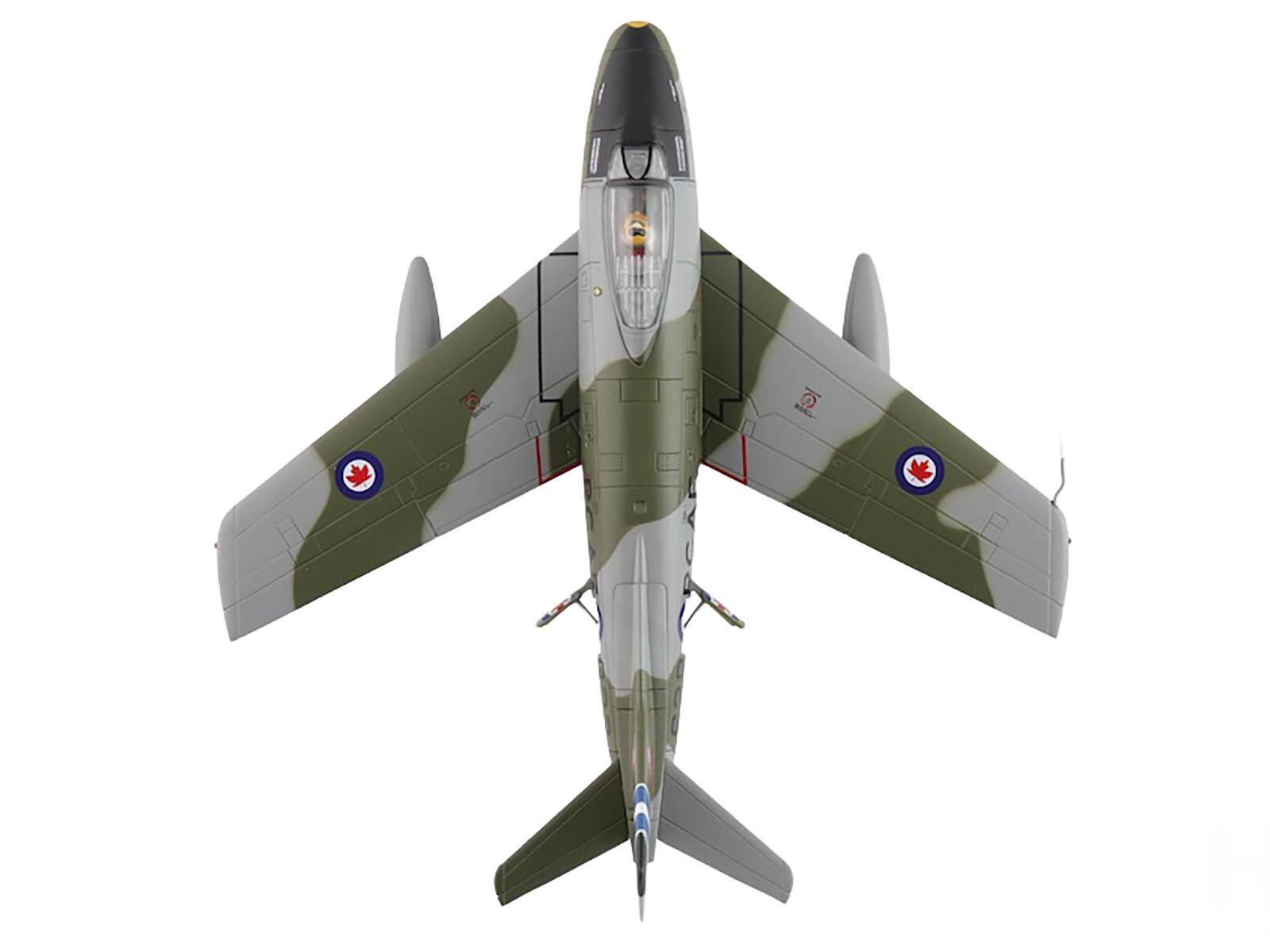 Alt View 3. Hobby Master - Canadair Sabre Mk.6 Fighter Aircraft "23622, 430 Squadron" (1950s) Royal Canadian Air Force 1/72 Model by Hobby Master.