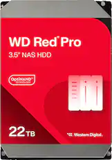 WD Red Pro 3.5" NAS HDD TM OptiNAND TECHNOLOGY 22 TB WV TM Western Digital